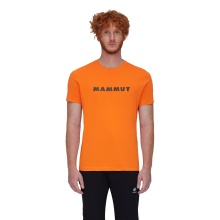 Mammut Hiking T-shirt Core Logo (made from recycled polyester and organic cotton) orange Men